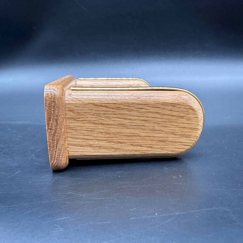 Vintage Wall Mount Soap Dish Ceramic Wood 1980s Taiwan Retro Bathroom Accessory - Picture 6 of 12